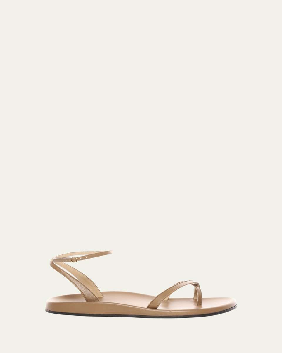 Hugh Leather Ankle-Strap Sandals
